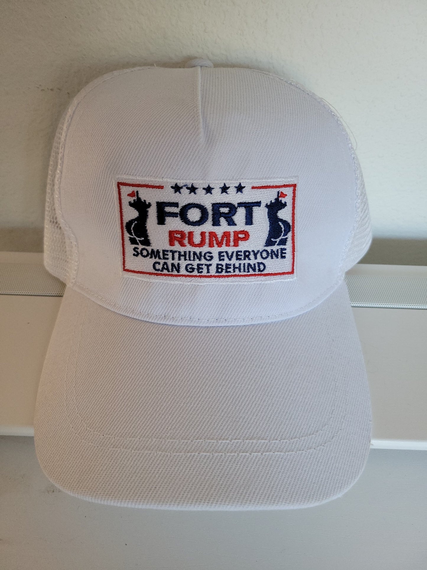 Fort Rump White Snapback Hat